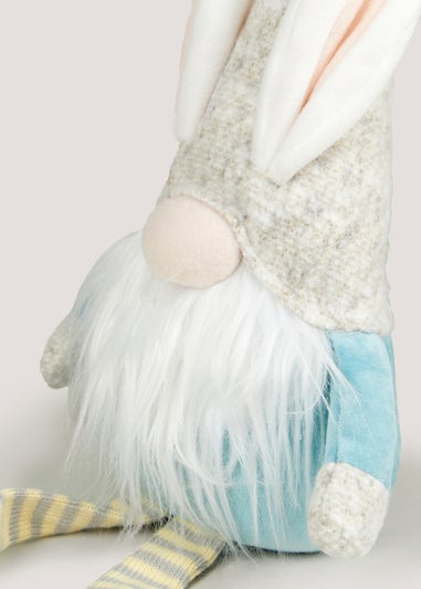 Blue Sitting Gnome (18.5cm x 9.5cm x 39.5cm)