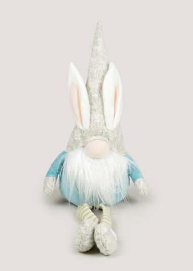 Blue Sitting Gnome (18.5cm x 9.5cm x 39.5cm)