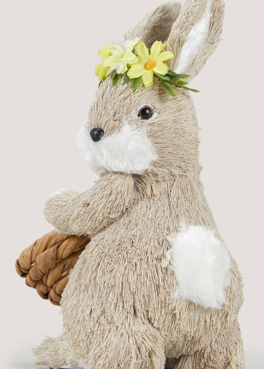 Natural Medium Easter Bunny (27.5cm x 20cm x 14cm)