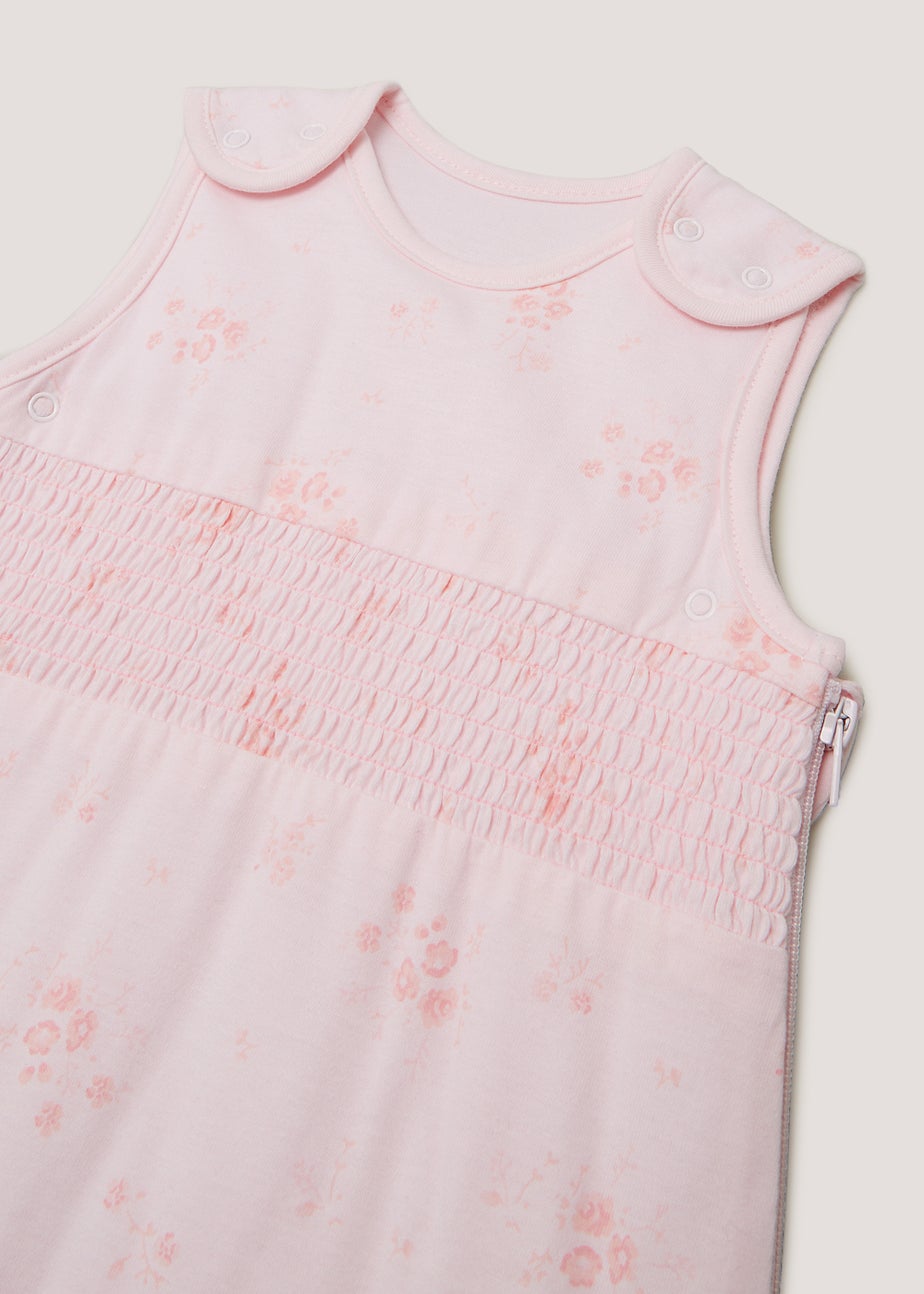 Pink Floral 1.5 Tog Baby Sleeping Bag (Newborn-18mths)