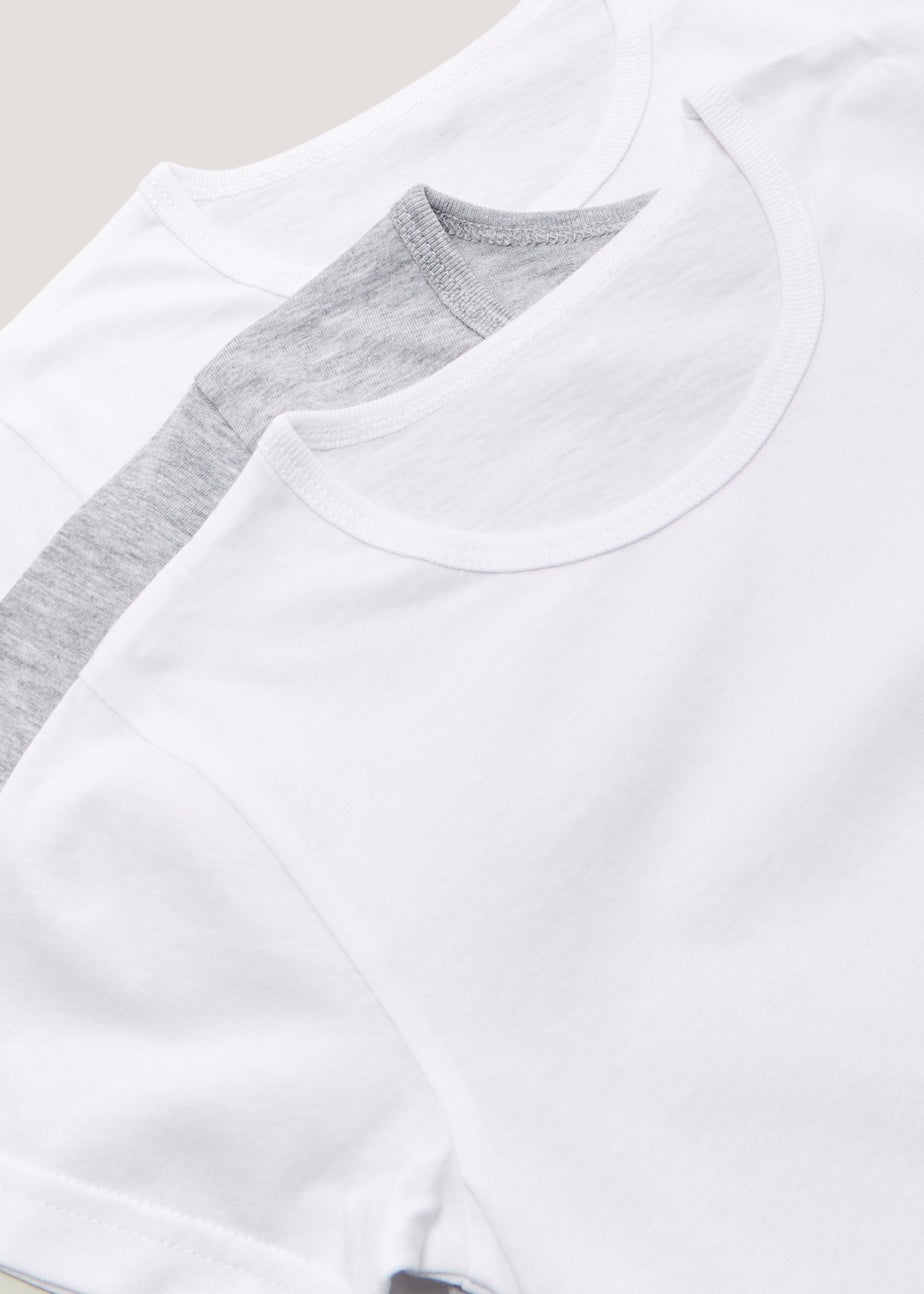 Kids 3 Pack Short Sleeve Vests (2-13yrs)