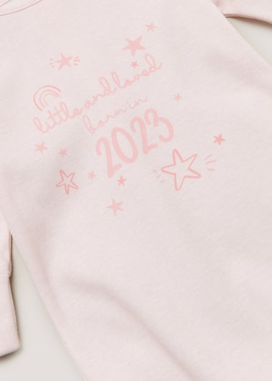 Baby Pink Born in 2023 Sleepsuit (Tiny Baby-18mths)