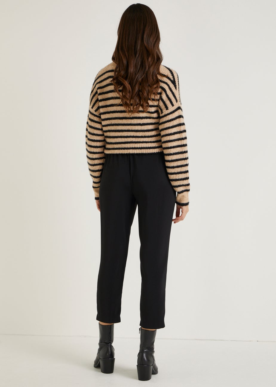 Black Tapered Trousers