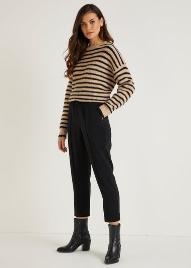 Black Tapered Trousers