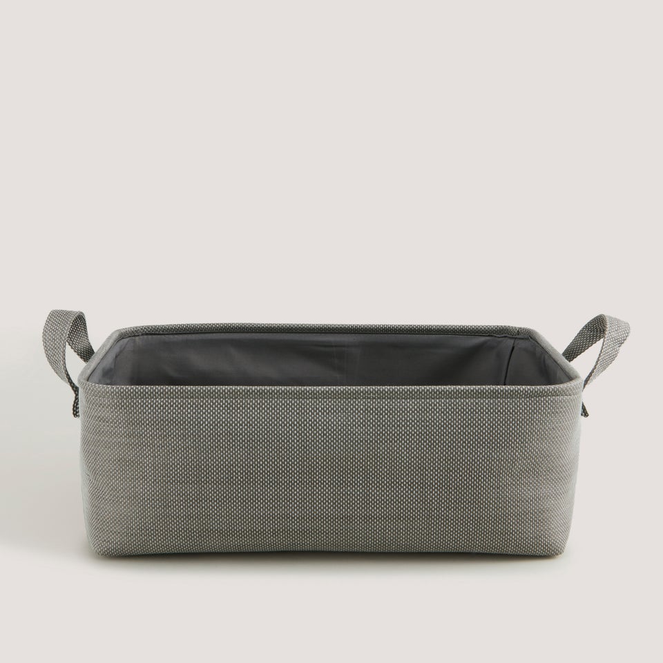 Grey Soft Storage Basket