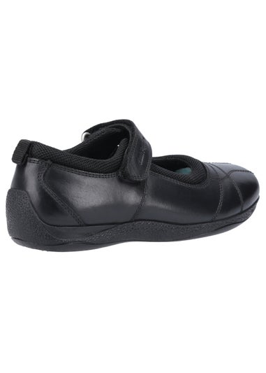 Girls Hush Puppies Junior Black School Shoes (Younger 10-Older 2)