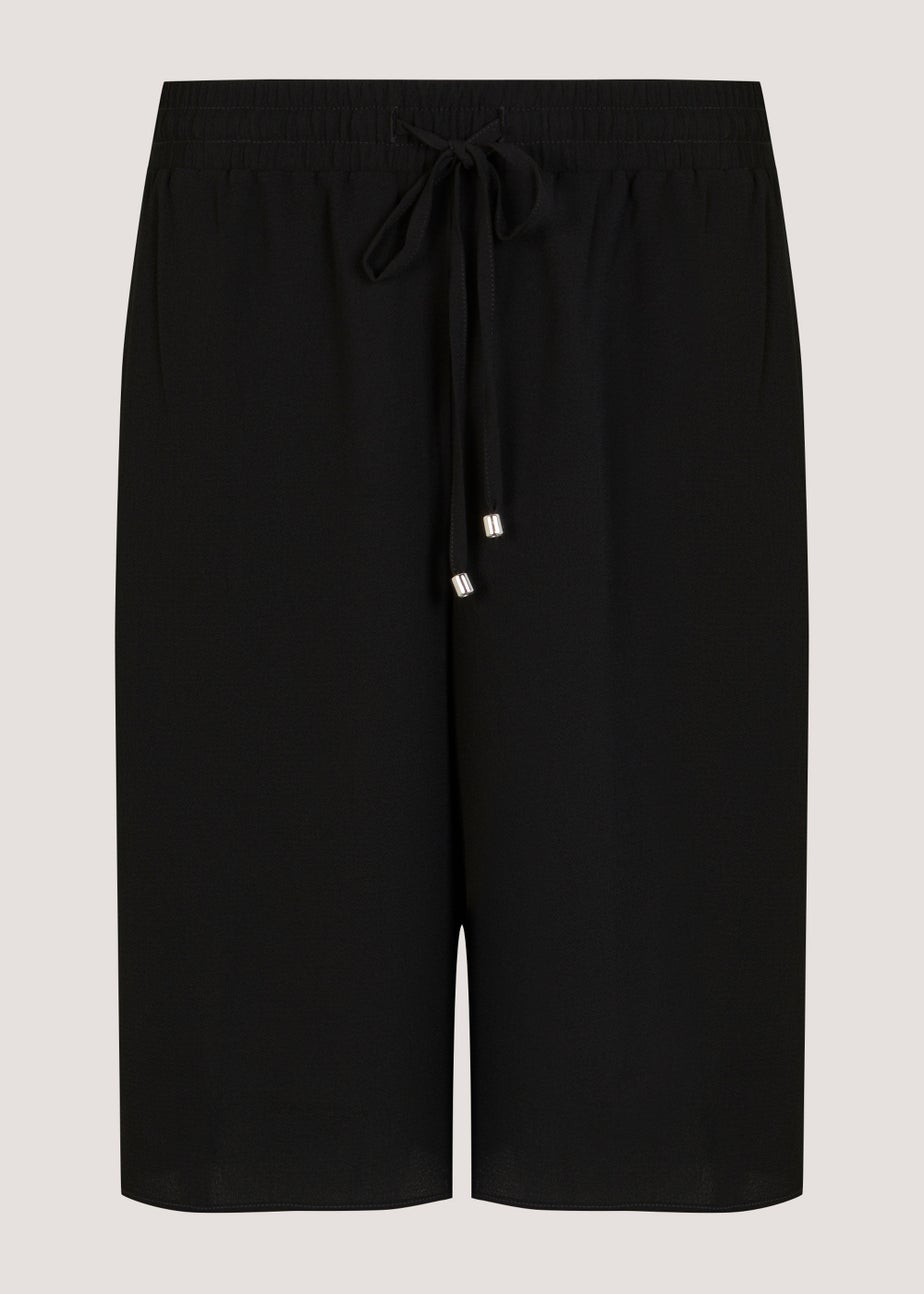 Black Knee Length Shorts