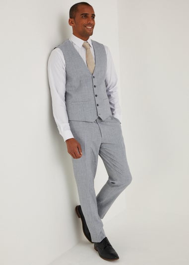 Taylor & Wright Hanks Grey Slim Fit Suit Trousers