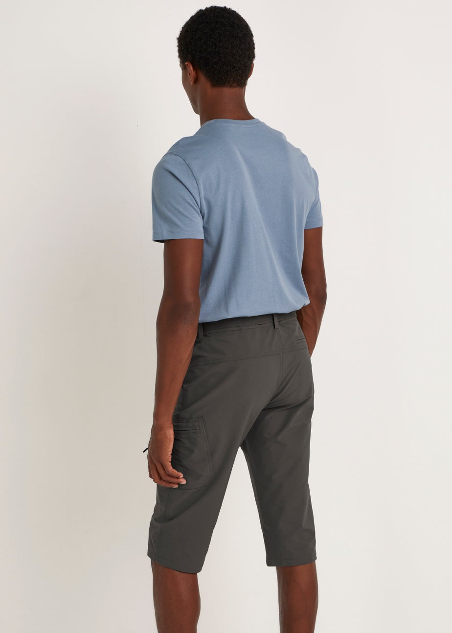 Grey 3/4 Trek Shorts