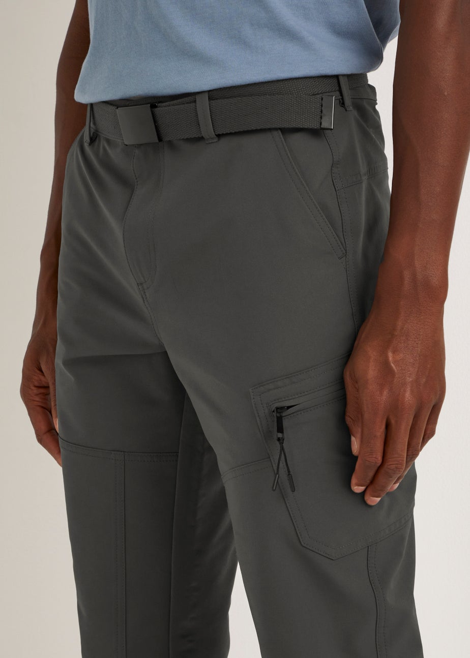 Grey 3/4 Trek Shorts