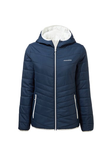 Craghoppers Navy CompLite Reversible Hooded Jacket
