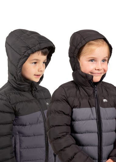 Kids Trespass Black Oskar Jacket (2-12yrs)