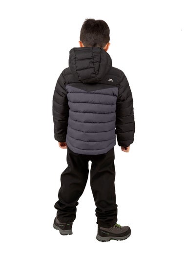 Kids Trespass Black Oskar Jacket (2-12yrs)