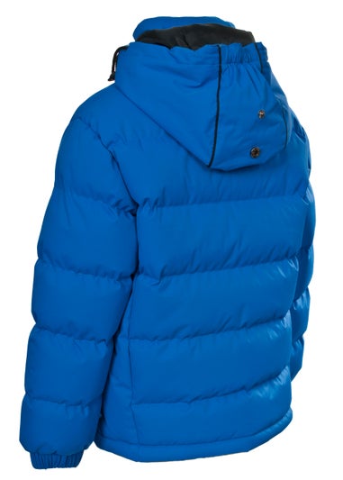 Boys Trespass Blue Tuff Waterproof Jacket (2-12yrs)