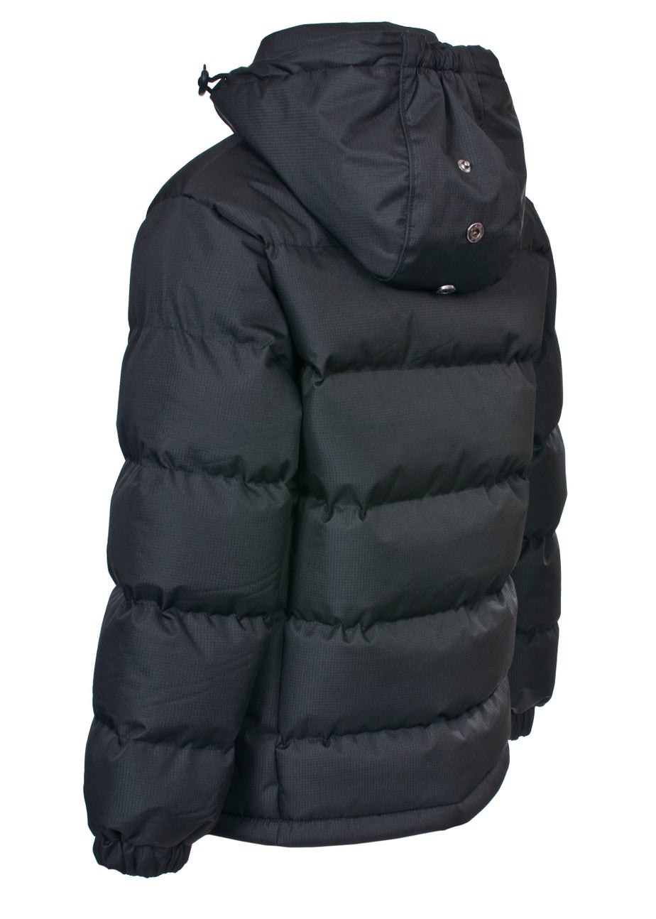 Boys Trespass Black Tuff Waterproof Jacket (2-12yrs)