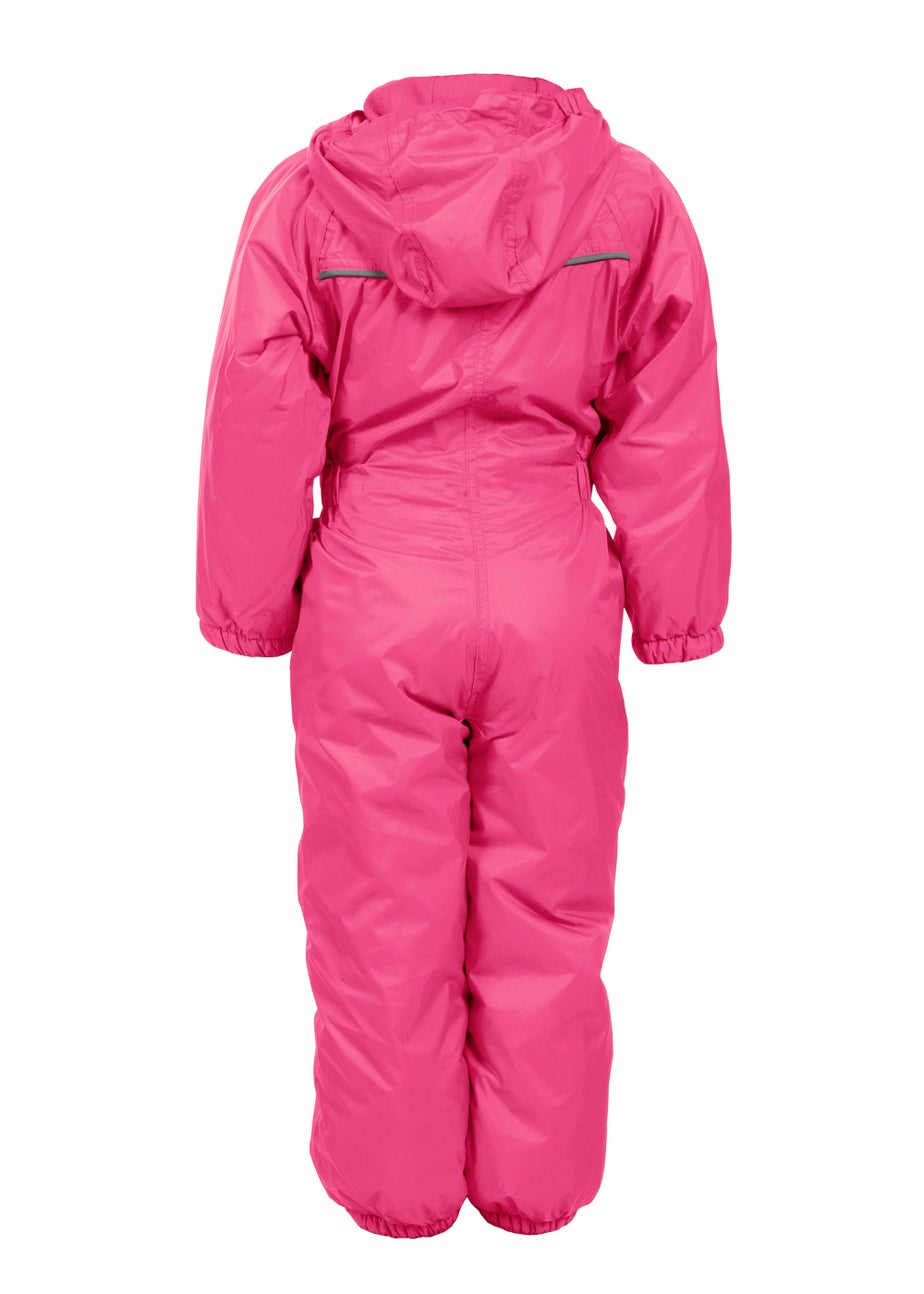 Kids Trespass Pink Dripdrop Puddle Suit (2-8yrs) Matalan