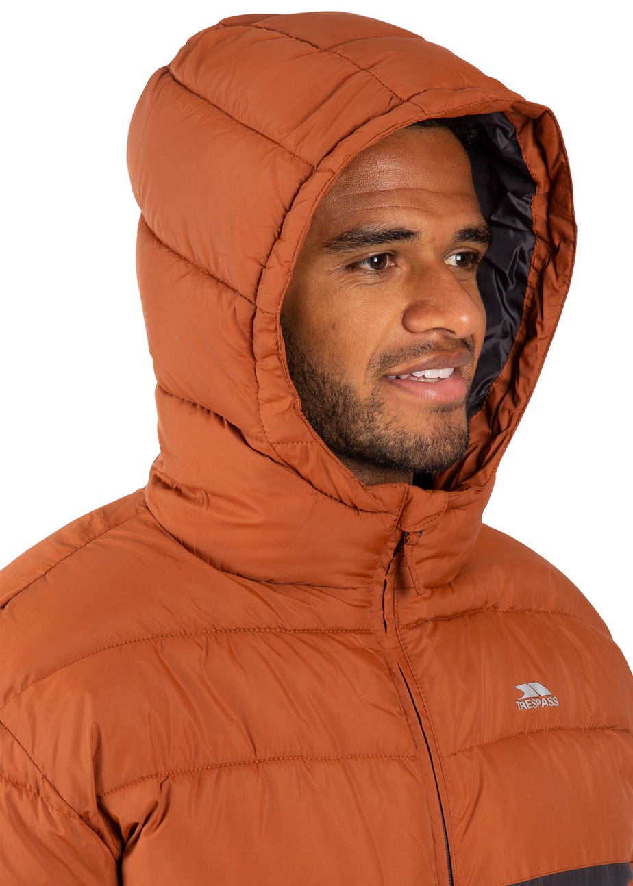 Trespass Grey & Rust Oskar Water Resistant Jacket