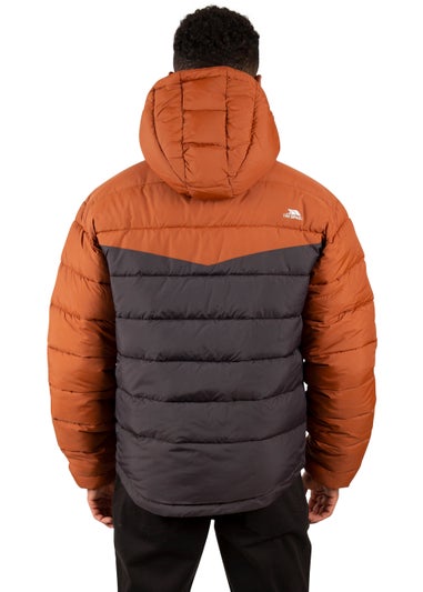 Trespass Grey & Rust Oskar Water Resistant Jacket