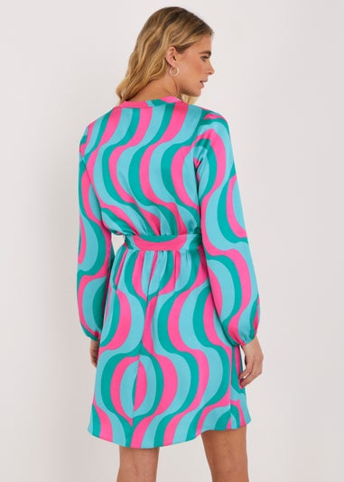 Be Beau Multicoloured Swirl Satin Shirt