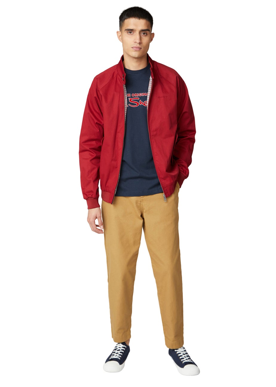 Ben Sherman Dark Navy Signature Flock T-Shirt