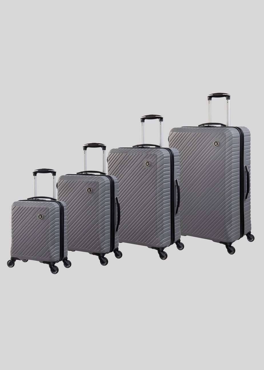 IT Luggage Grey Hard Shell Suitcase