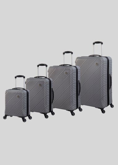 IT Luggage Grey Hard Shell Suitcase