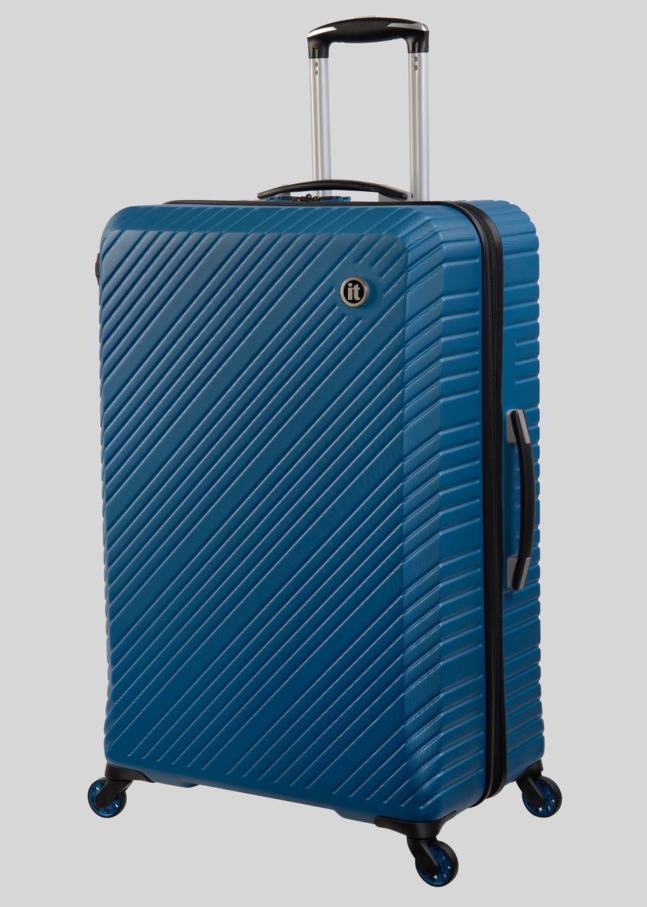 IT Luggage Blue Hard Shell Suitcase