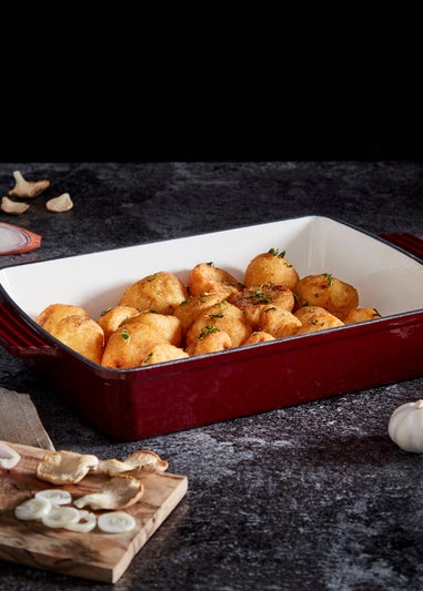 Barbary & Oak Red Cast Iron Roaster (39cm)