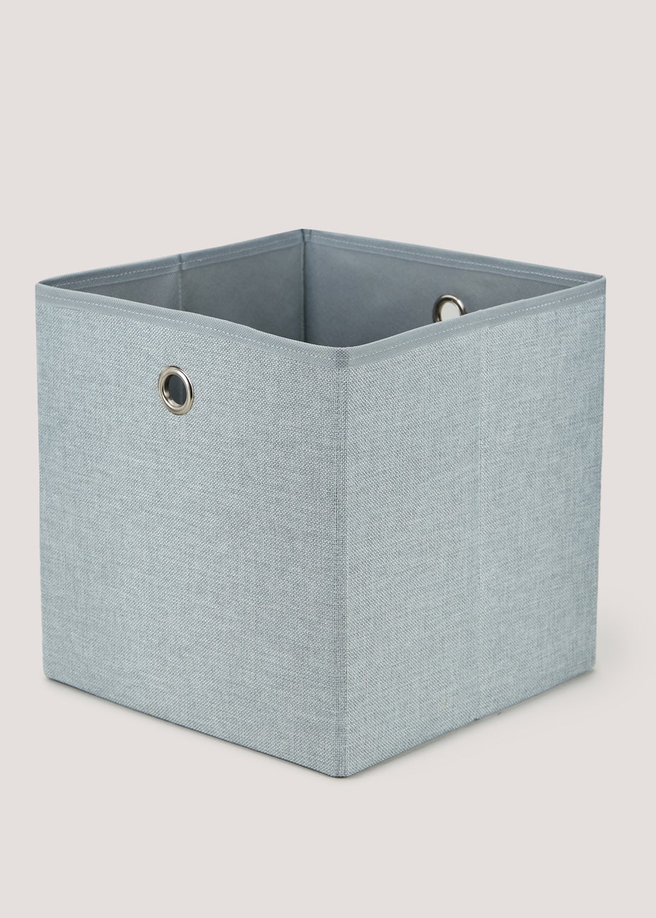 Grey Foldable Storage Box (27cm x 27cm x 27cm)