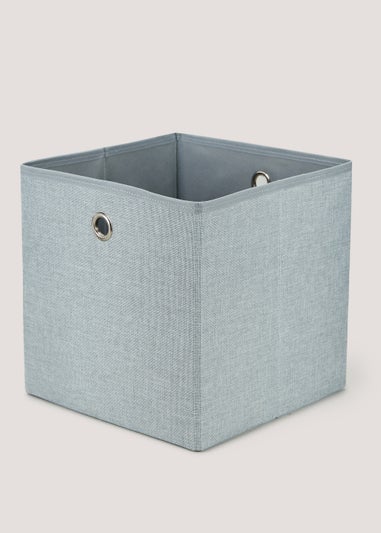 Grey Foldable Storage Box (27cm x 27cm x 27cm)
