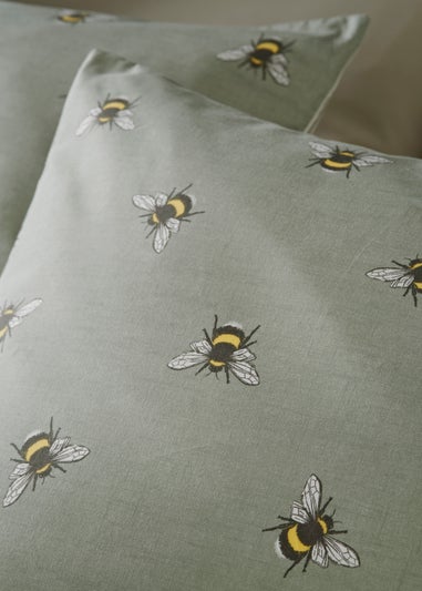 Green Bee Reversible Duvet Cover