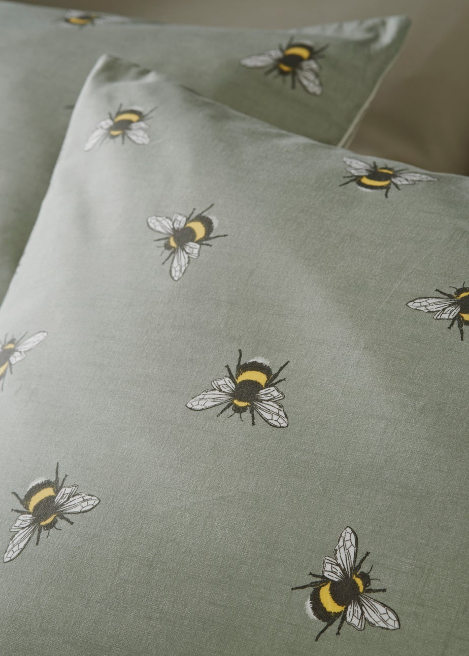 Green Bee Reversible Duvet Cover