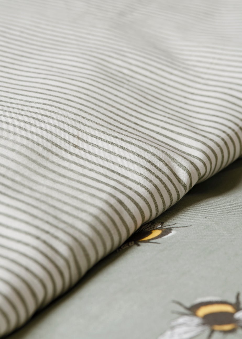 Green Bee Reversible Duvet Cover