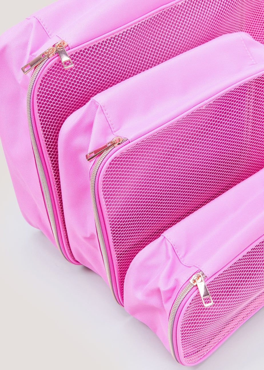 3 Pack Pink Packing Cubes