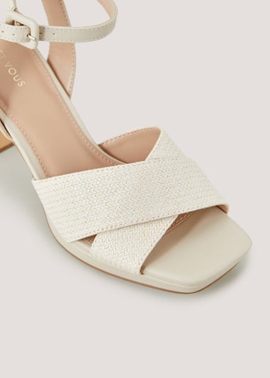 Et Vous Cream Platform Heels
