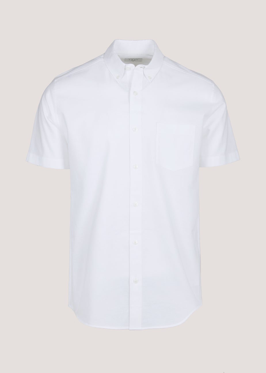 White Short Sleeve Oxford Shirt