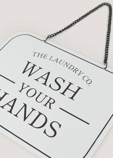Wash Your Hands Bathroom Sign (15cm x 20cm)