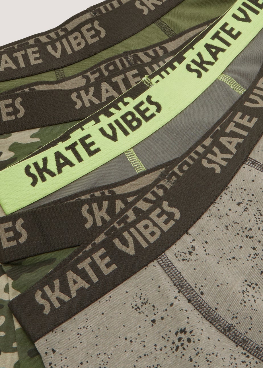 Boys 5 Pack Camo Trunks (4-13yrs)