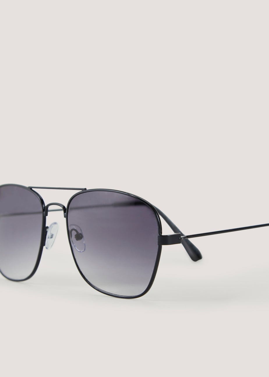 Black Aviator Sunglasses