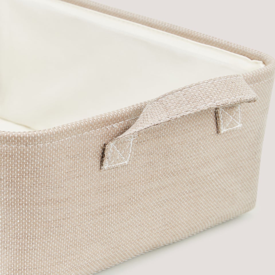 Taupe Soft Storage Basket
