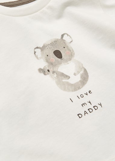 Baby Cream I Love My Daddy Long Sleeve T-Shirt (Newborn-23mths)