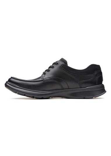 Clarks Black Cotrell Smooth Leather Shoes