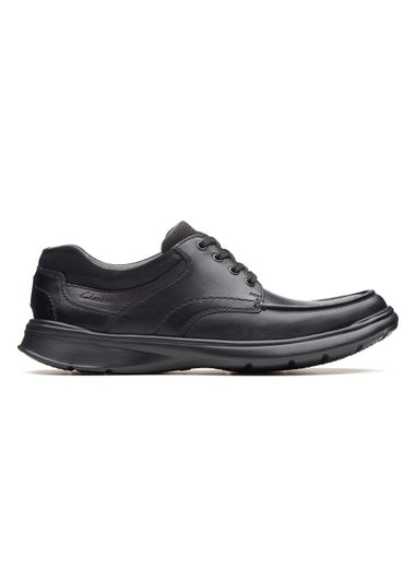 Clarks Black Cotrell Smooth Leather Shoes