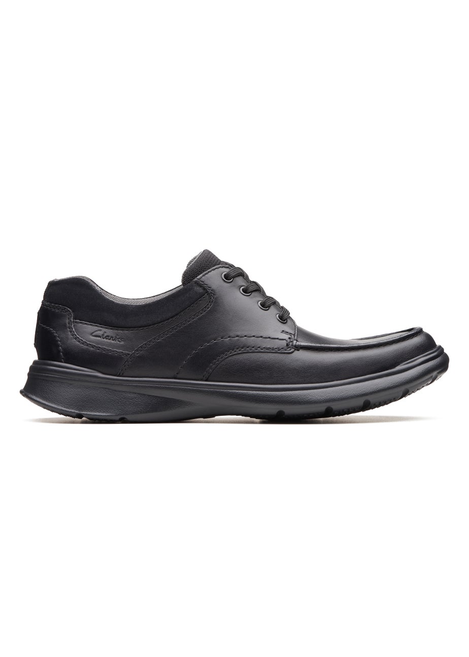 Clarks Black Cotrell Smooth Leather Shoes