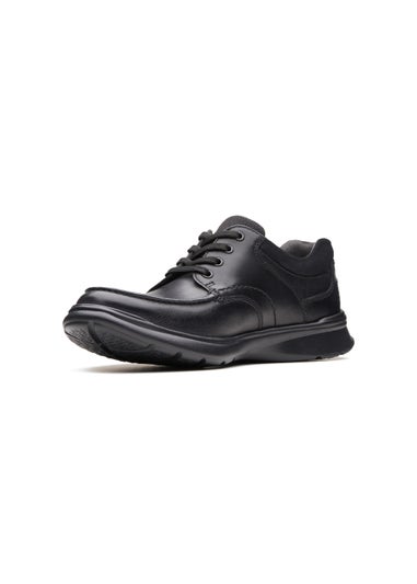 Clarks Black Cotrell Smooth Leather Shoes