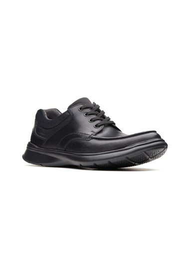 Clarks Black Cotrell Smooth Leather Shoes
