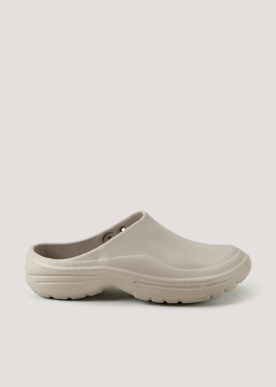 Khaki Rubber Clogs