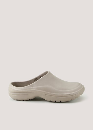 Khaki Rubber Clogs