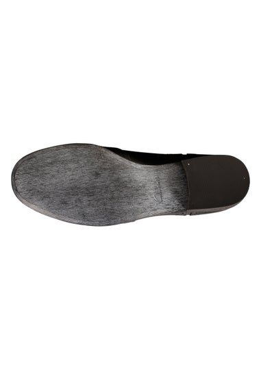 Clarks Black Humble Oak Leather Brogues