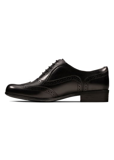 Clarks Black Humble Oak Leather Brogues